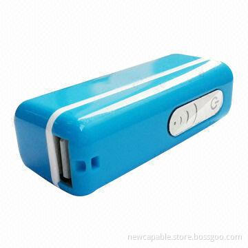 Power Banks with 2,200/2,600mAh Capacity with LED Capacity Indicators and LED Flashlight